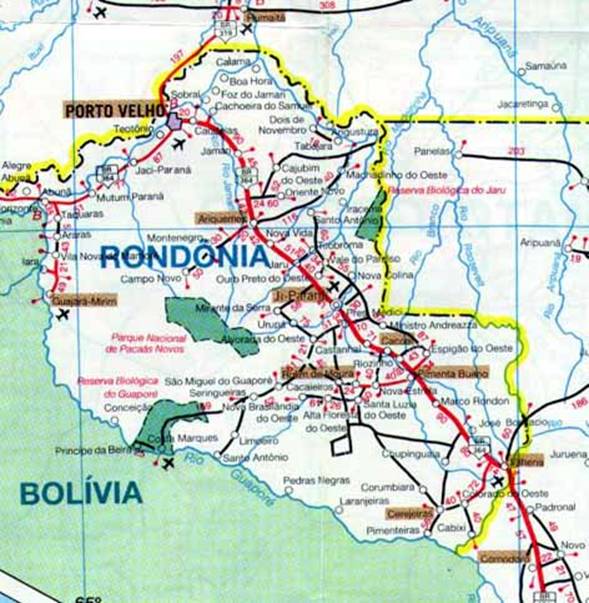 Mapa de Rondônia pode ser modificado com revisão de limites entre dois  municípios; entenda, Rondônia